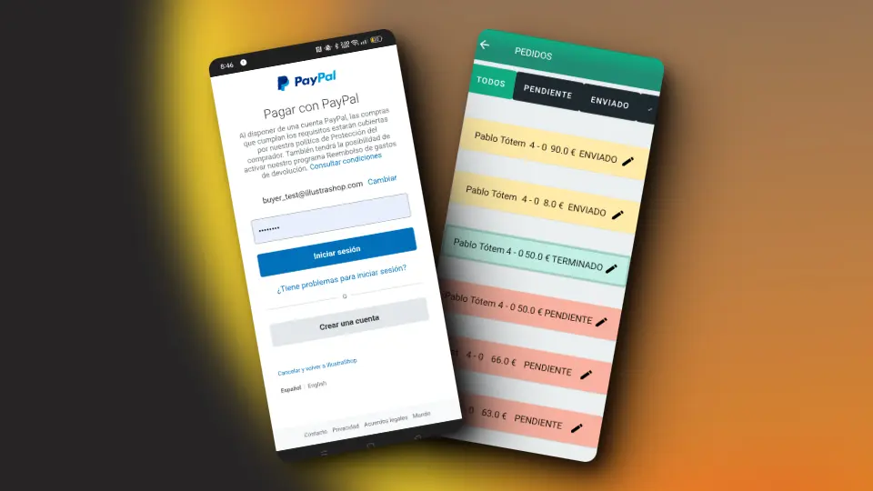Captura de pantalla del proyecto Illustrashop - App de Ventas